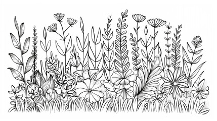 Adult colouring book page	