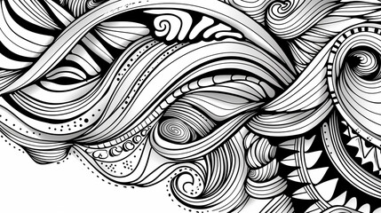 Adult colouring book page	