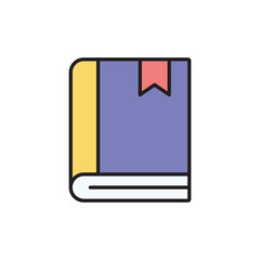 Bookmark icon design with white background stock illustration