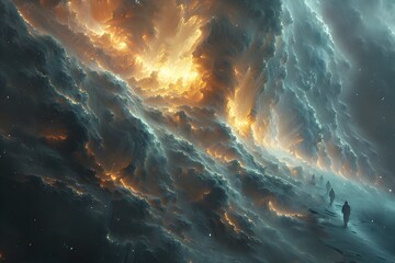 Intrepid Explorers Uncover Dimensional Anomaly Amidst Cosmic Tempest