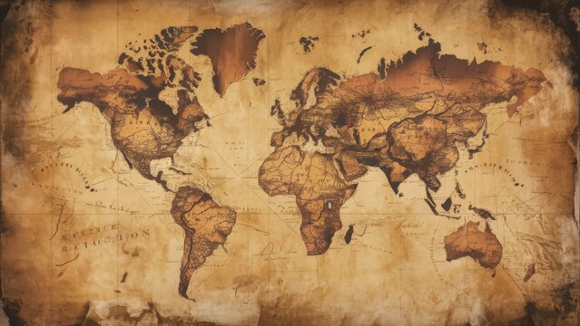 a nostalgic and evocative texture reminiscent of vintage maps on aged paper. the essence of exploration and adventure with subtle imperfections and weathered edges