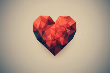 geometric heart shape
