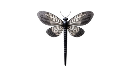 A whimsical black and white clock displays the time, adorned with a delicate butterfly