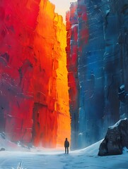 Chroma and Palette s Ombre Mountain Adventure into the Vibrant Frozen Landscape