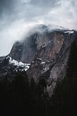 Looming mountain