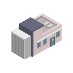 Modern house isometric
