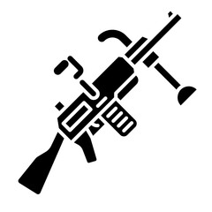 Machine Gun Icon Design