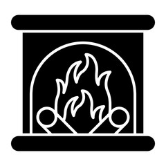 Fireplace Icon Design