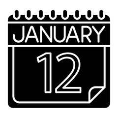 January Icon Design