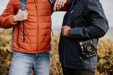 Men wearing jackets for outdoor activity photo
