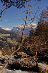 Mountain landscape in Val Sanguigno.