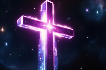 neon cross
