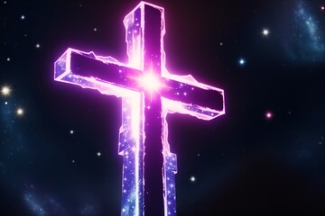 neon cross