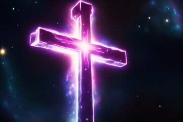 neon cross