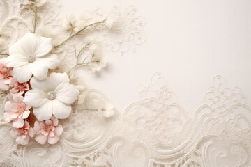 Elegant floral background with delicate white flowers