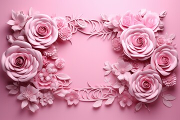 Elegant pink floral background