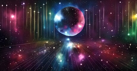 background with glowing lights