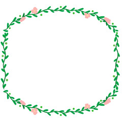 Leafy Ornamental Border With Flowers