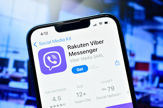 Rakuten viber japanese messenger app on smartphone, Viber messenger