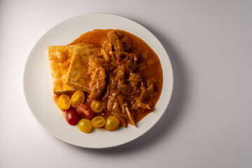 vegetarian meal on a plate