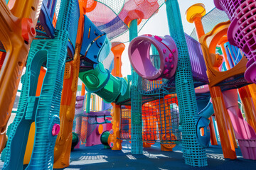 Recycled Plastic Colorful Children's Playground