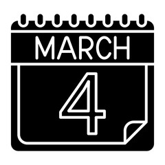 March Icon Design For Personal And Commercial Use