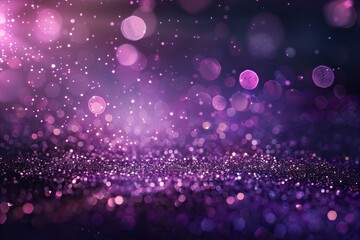 Vibrant Purple Glitter Background with Shimmering Sparkles