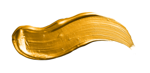 trace of gold paint, gold seal, gold paint