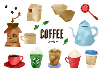 コーヒーショップやカフェのイラスト