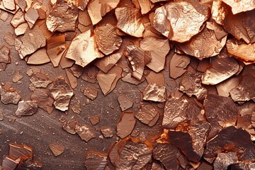 Copper Dust Flakes Close-Up for Luxurious Textures