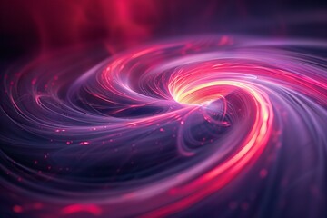 Obraz premium Stunning Red and Blue Swirl Abstract with Sparkling Lights