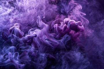 Fototapeta premium Ethereal Purple Smoke in a Mysterious Abstract Artwork