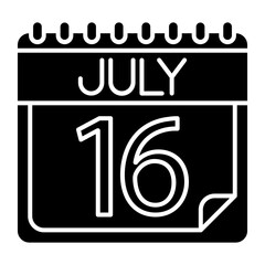 July Icon Design For Personal And Commercial Use