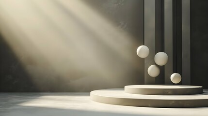 luxury colourful tropical marble elegant Platform podium background shapes and curtains Geometric product show