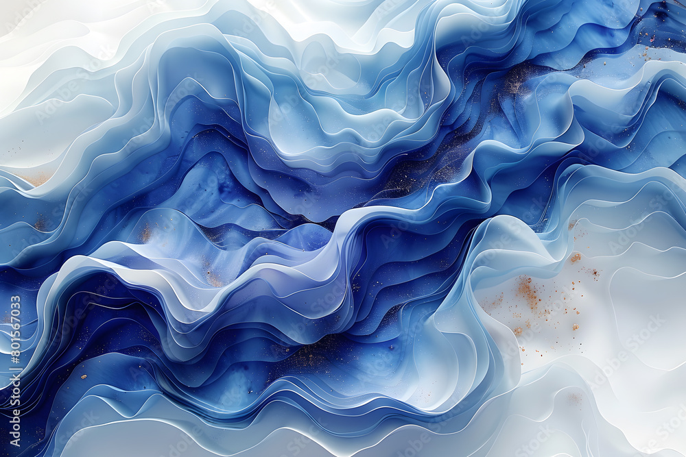 Poster modern abstract map with empty blue background