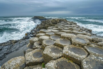 Stormy Seas at the Giant's Causeway