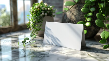 Modern White Business Card Display