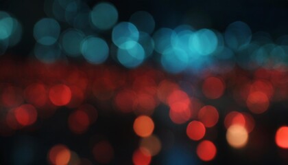abstract red blue and black defocused background bokeh lights