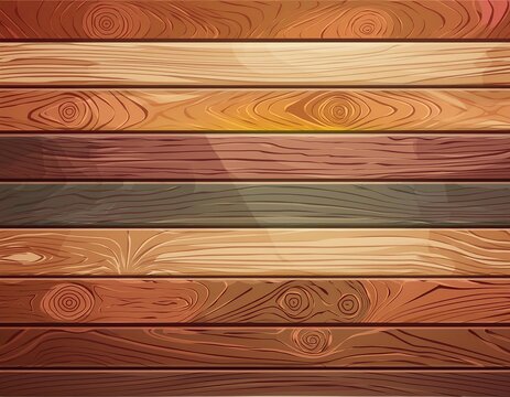 Rustic Wooden Planks Texture - Warm Brown Wood Grain Background