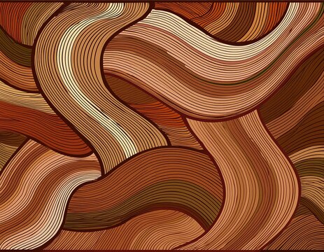 Vector Wood Texture: Detailed Wooden Planks Background