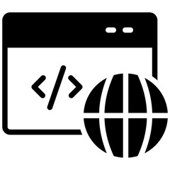 cloud service solid icon