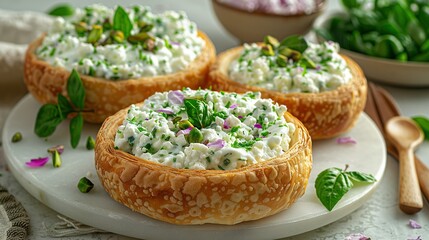   A plate of food with a bowl of salad in the background and a bowl of salad in the foreground