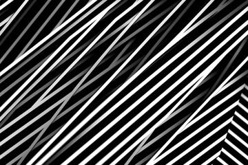 Obraz premium Geometric simple black and white minimalistic pattern