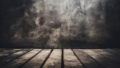 dark stained grunge wall and floor background metal and concrete look