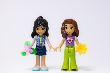 Fototapeta premium Lego Friends girls mini figures