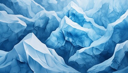 blue frozen ice texture background wallpaper ai generative art