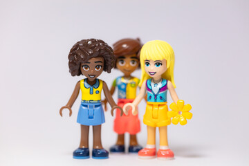 Naklejka premium Lego Friends girls and boy mini figures