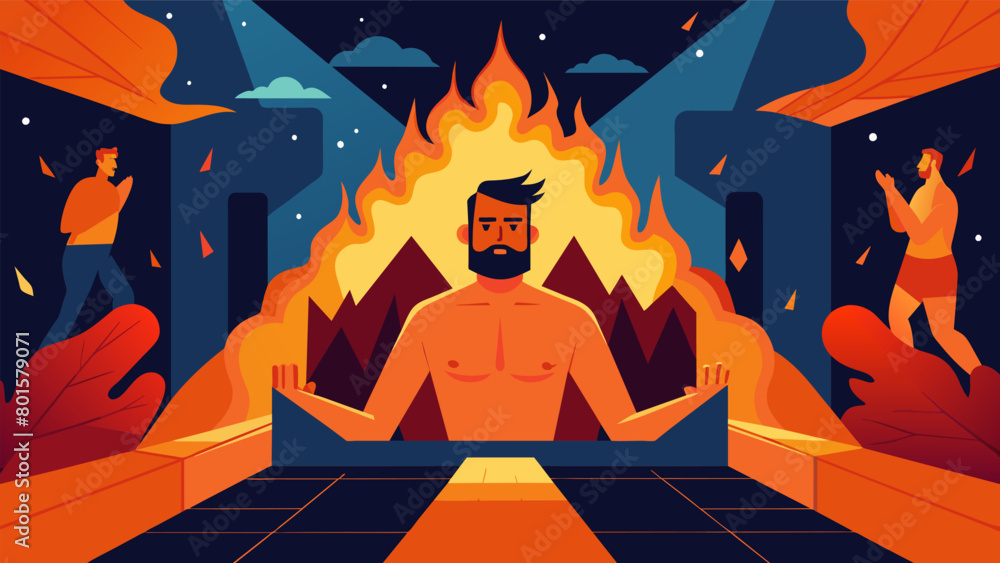 Poster the intense heat of the sauna also serves as a metaphor for the deep emotions and struggles that eac
