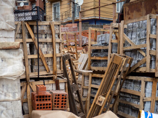 Various stones. Building materials for sale. For construction.