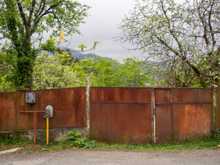 Electric meters on the street. Calculation of electricity consumed by citizens. Utilities